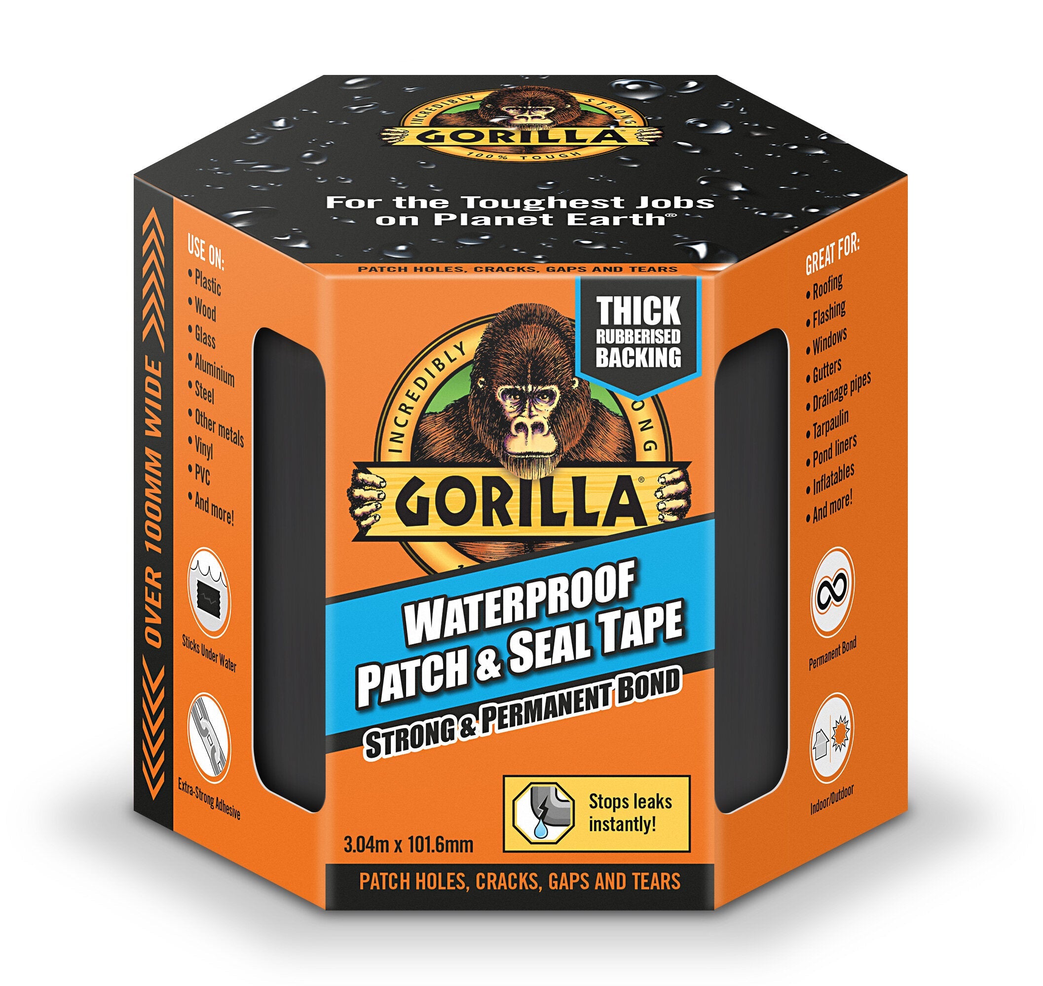 Gorilla Waterproof Patch & Seal Black -3m (CODE: GOR060)