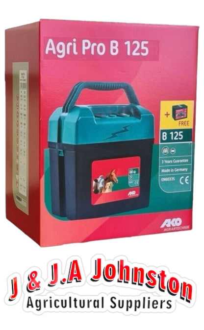 Electric Fence Energiser 9v Battery Powered B125 AKO HORSE PADDOCK FENCING